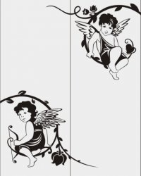 Пескоструйный рисунок Ангелы Феи 15